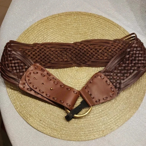 Leather belt made in India size M-L NWOT - Picture 1 of 5